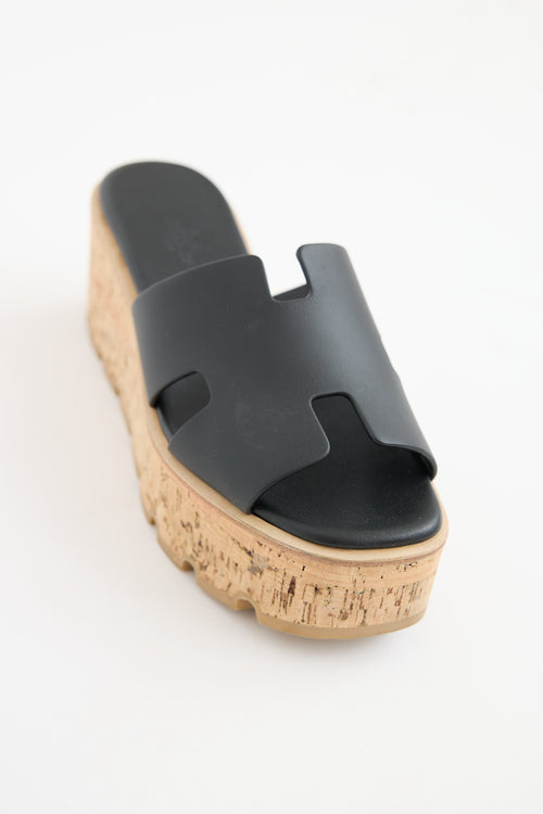 Hermès Noir Eze 30 Sandal