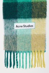 Acne Studios Wool & Mohair Checkered Scarf