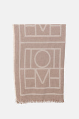 Toteme Cashmere & Wool Monogram Scarf