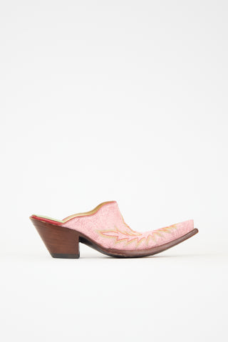 Old Gringo Leather Embroidered Mule