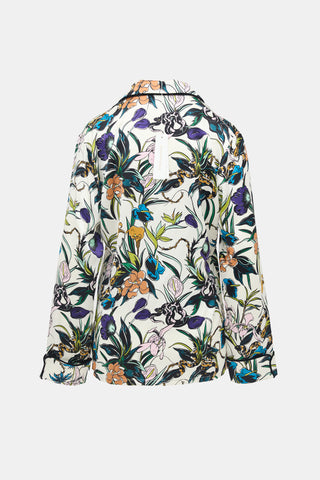 Olivia von Halle Silk Lila Eden Pajama Shirt