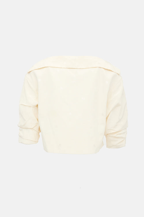 Christian Lacroix Vintage Moiré Faille Jacket