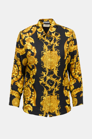 Versace Vintage Satin Barocco Shirt