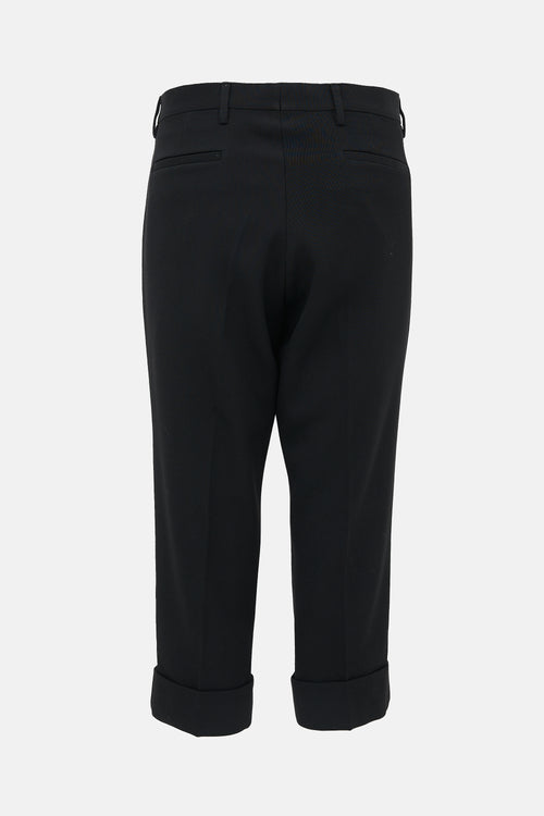Miu Miu Cropped Twill Trouser