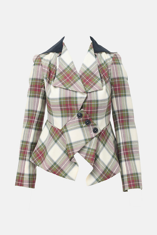 Vivienne Westwood Anglomania Wool Tartan Jacket