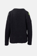 Plan C Mohair Argyle Cardigan