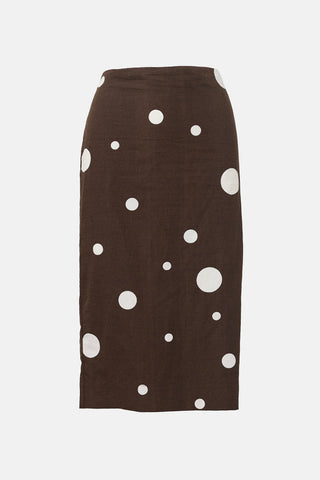 Marni Polka Dot Midi Skirt