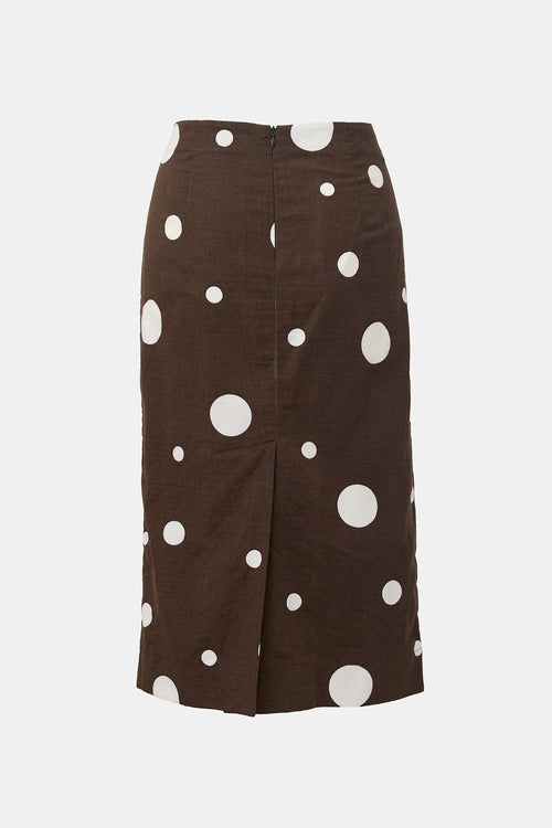 Marni Polka Dot Midi Skirt