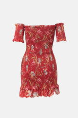 Zimmermann Linen Shirred Corsair Dress