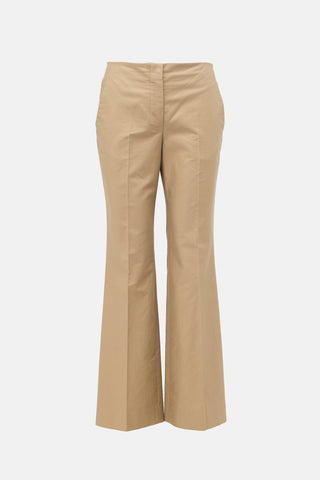 The Row Gabardine Flared Leg Trouser