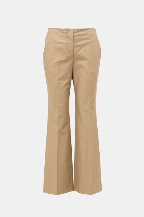 The Row Gabardine Flared Leg Trouser