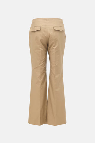 The Row Gabardine Flared Leg Trouser