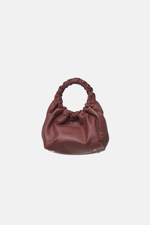 The Row Leather Small Double Circle Bag