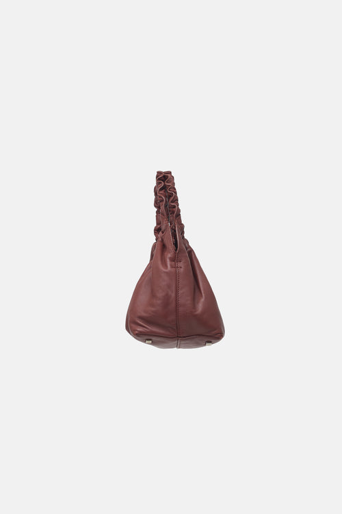 The Row Leather Small Double Circle Bag