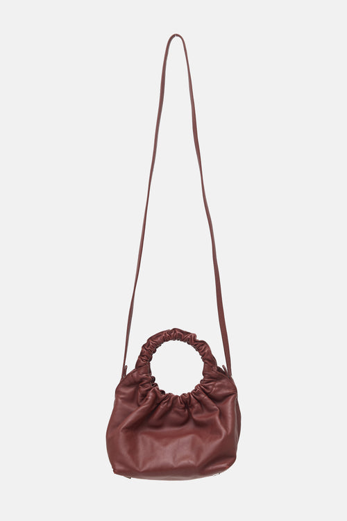 The Row Leather Small Double Circle Bag