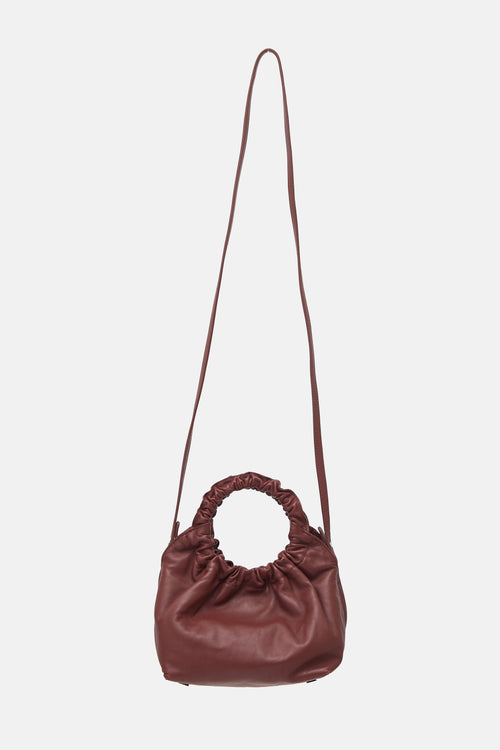 The Row Leather Small Double Circle Bag