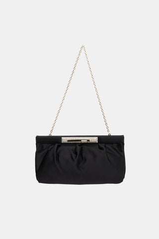 Valentino Satin & Embellished Clutch