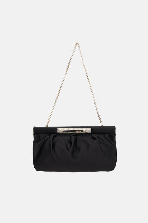 Valentino Satin & Embellished Clutch