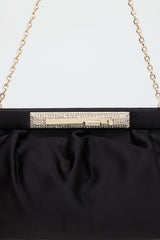 Valentino Satin & Embellished Clutch