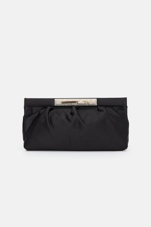 Valentino Satin & Embellished Clutch