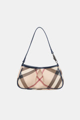 Burberry Patent & Check Shoulder Bag