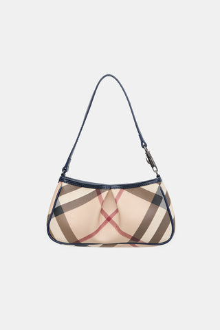 Burberry Patent & Check Shoulder Bag