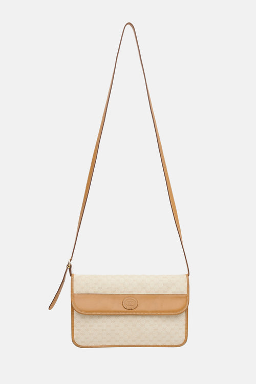 Gucci Vintage GG Monogram & Leather Bag