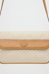 Gucci Vintage GG Monogram & Leather Bag