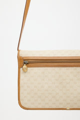 Gucci Vintage GG Monogram & Leather Bag