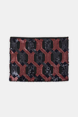 Miu Miu 2011 Sequin Overlay Pochette Pouch