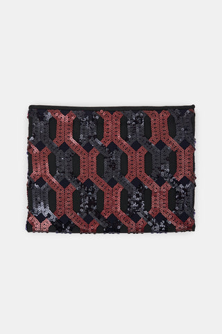 Miu Miu 2011 Sequin Overlay Pochette Pouch
