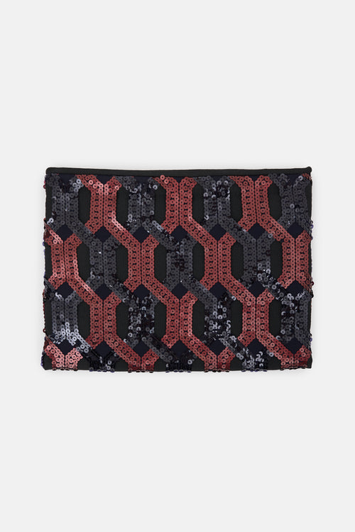 Miu Miu 2011 Sequin Overlay Pochette Pouch