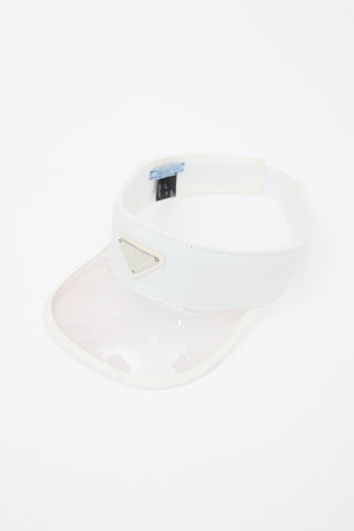Prada Canvas & PVC Logo Visor