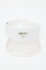 Prada Canvas & PVC Logo Visor
