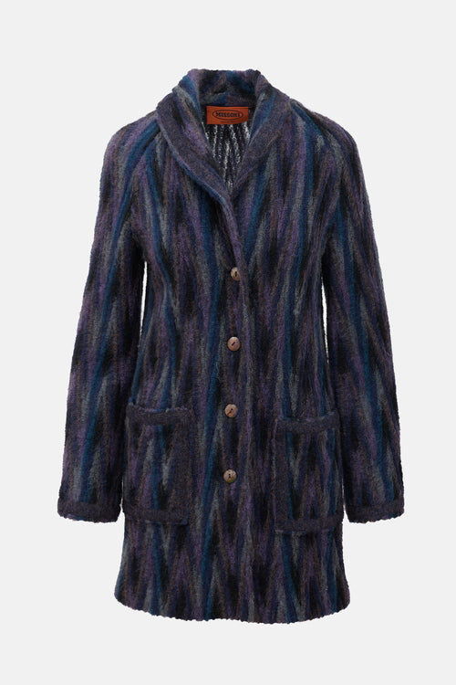 Missoni Fuzzy Shawl Collar Cardigan