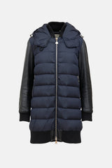 Moncler Blois Down Leather Coat