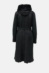 Christ Suede Shearling Coat