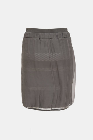 Brunello Cucinelli Sheer Layered Skirt