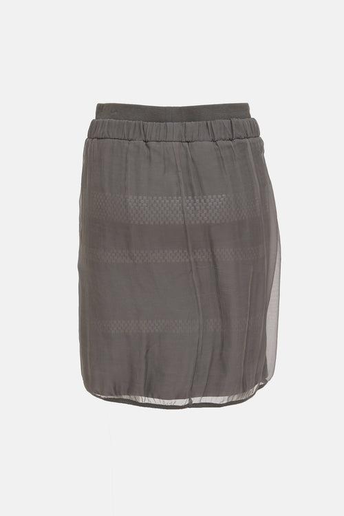 Brunello Cucinelli Sheer Layered Skirt