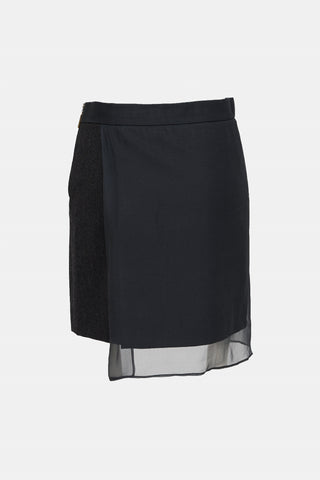 Wool Asymmetrical Skirt
