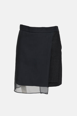 Wool Asymmetrical Skirt