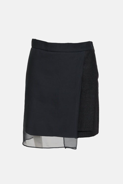 Wool Asymmetrical Skirt