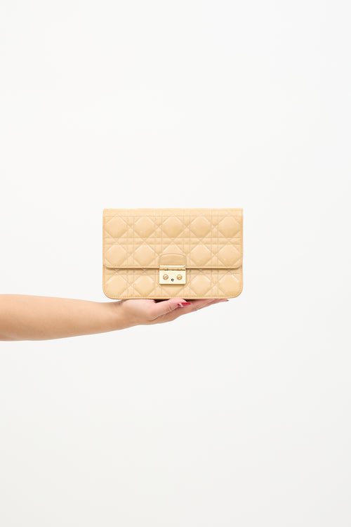 Dior 2015 Patent Cannage Miss Dior Promenade Bag