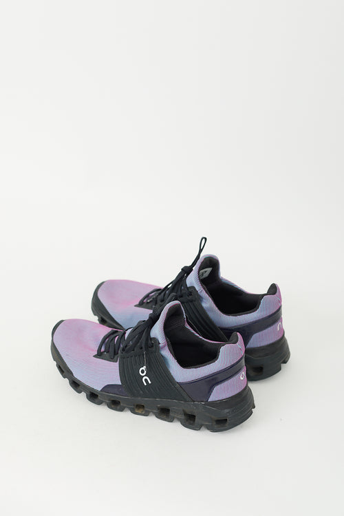 On Purple & Black Running Sneaker