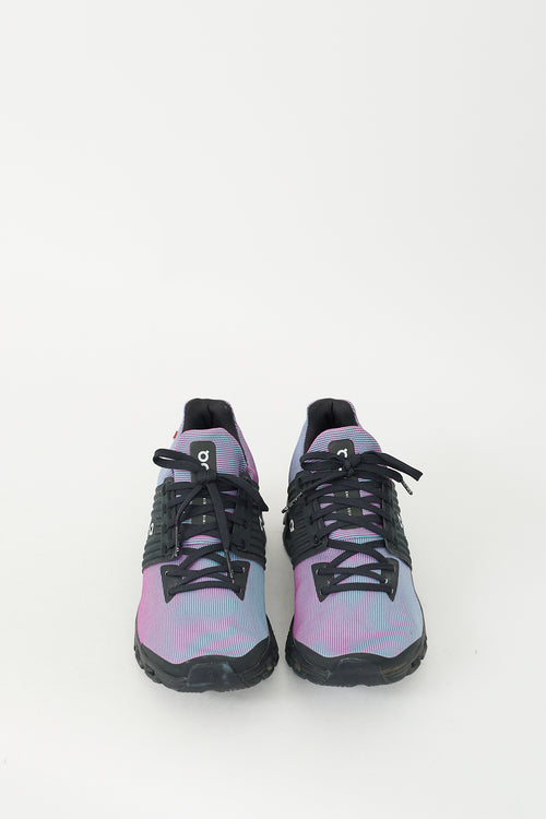 On Purple & Black Running Sneaker