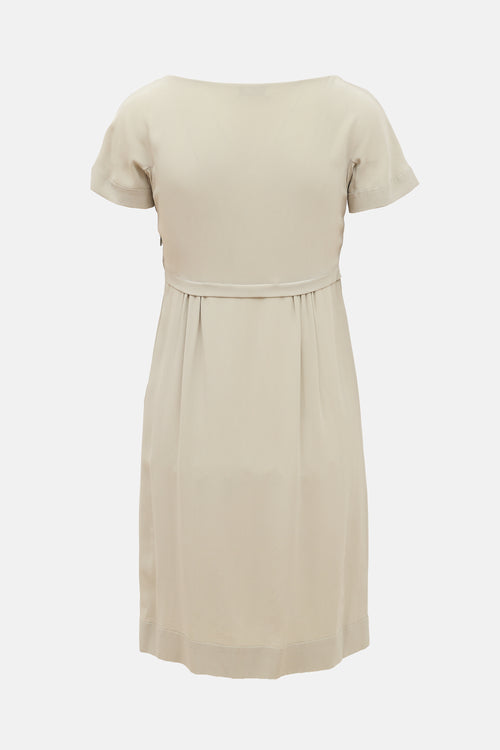 Vintage Silk Bow Dress