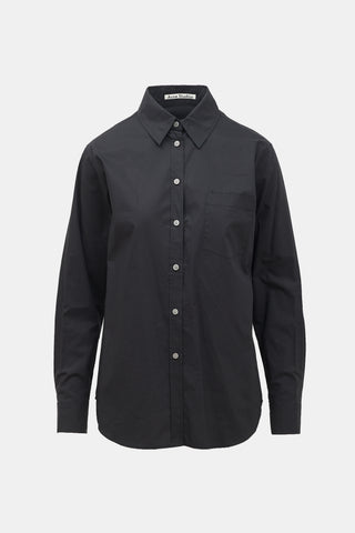 Acne Studios Poplin Tonal Logo Shirt