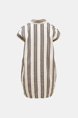 Horses Atelier Striped Smoking Mini Dress
