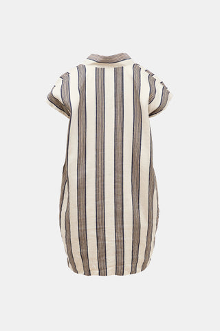 Horses Atelier Striped Smoking Mini Dress