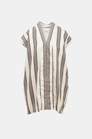 Horses Atelier Striped Smoking Mini Dress